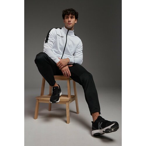 фото Костюм спортивный kelme tracksuit, размер 6xl, белый, черный