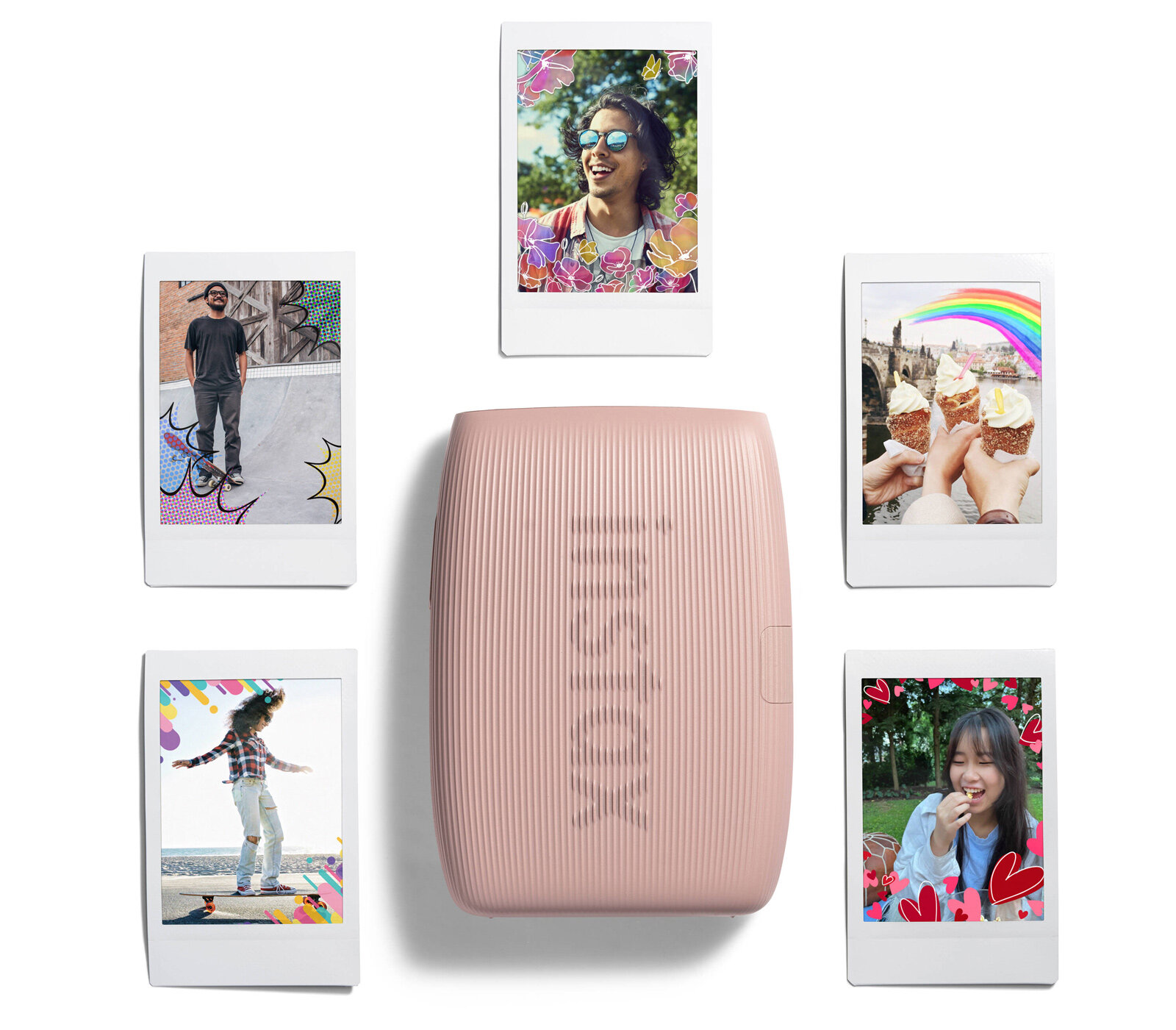 Портативный фотопринтерInstax Fujifilm Mini Link 3 розовый