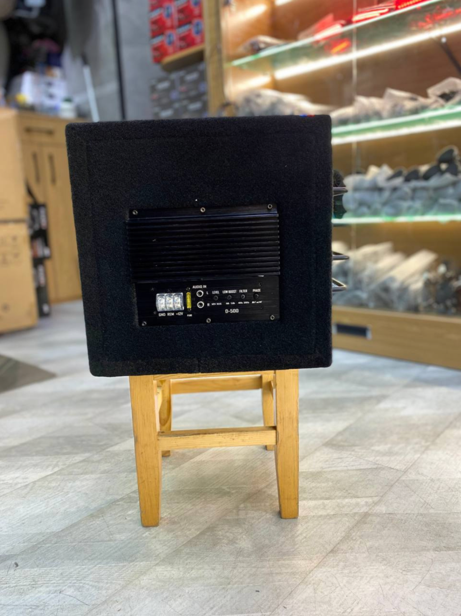 Активный сабвуфер DANTY DT-508D (Botex) — мощный автомобильный SubWoofer с усилителем, глубокий бас — фото 1