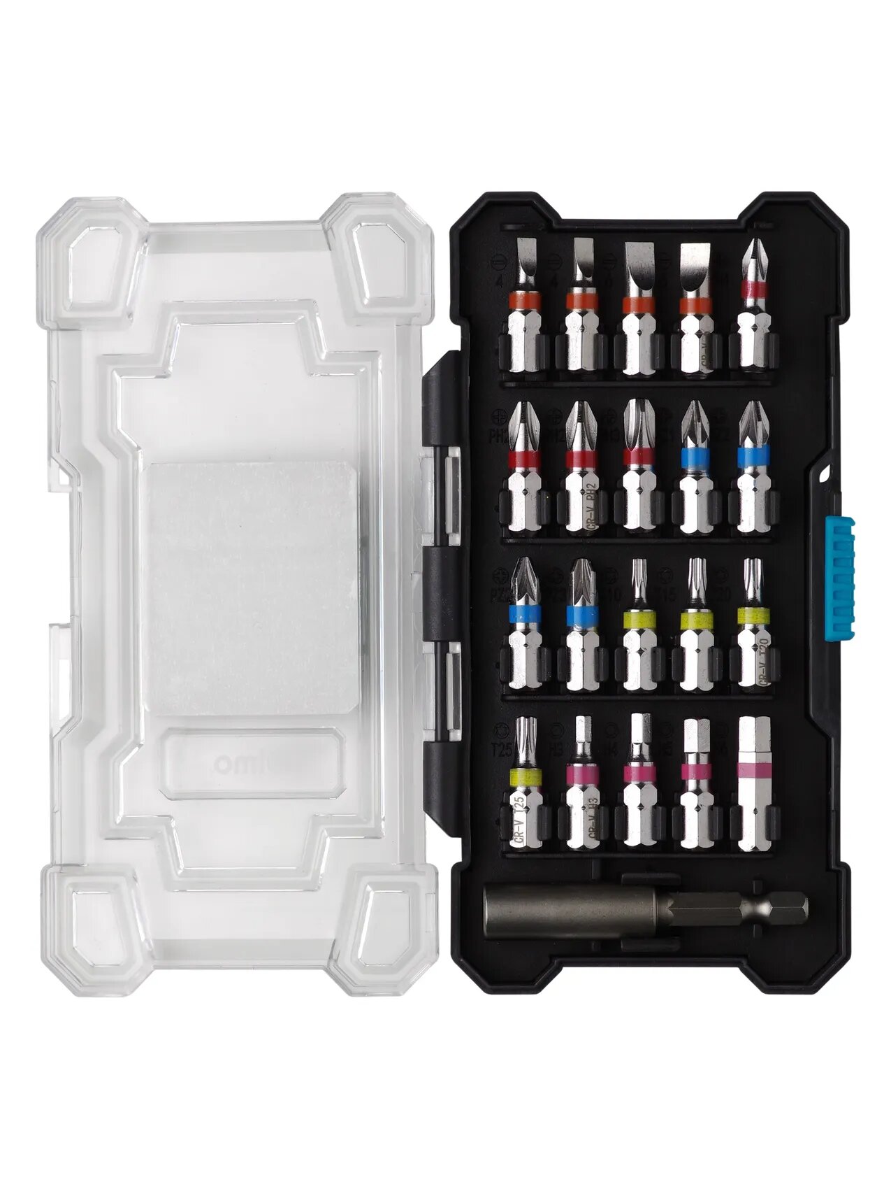 Набор бит OLMO CRV, с магнитным удлиннителем, 21 бит, 6 размеров — фото 1