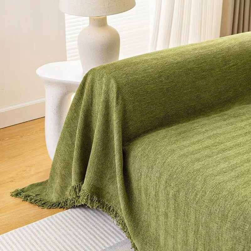 Покрывало для дивана зелёный 180x230см — фото 1