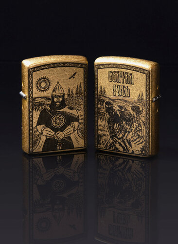 Изображение товара Зажигалка бензиновая подарочная, Zorro, герметичная, подарок мужчине, не заправлена, пустой