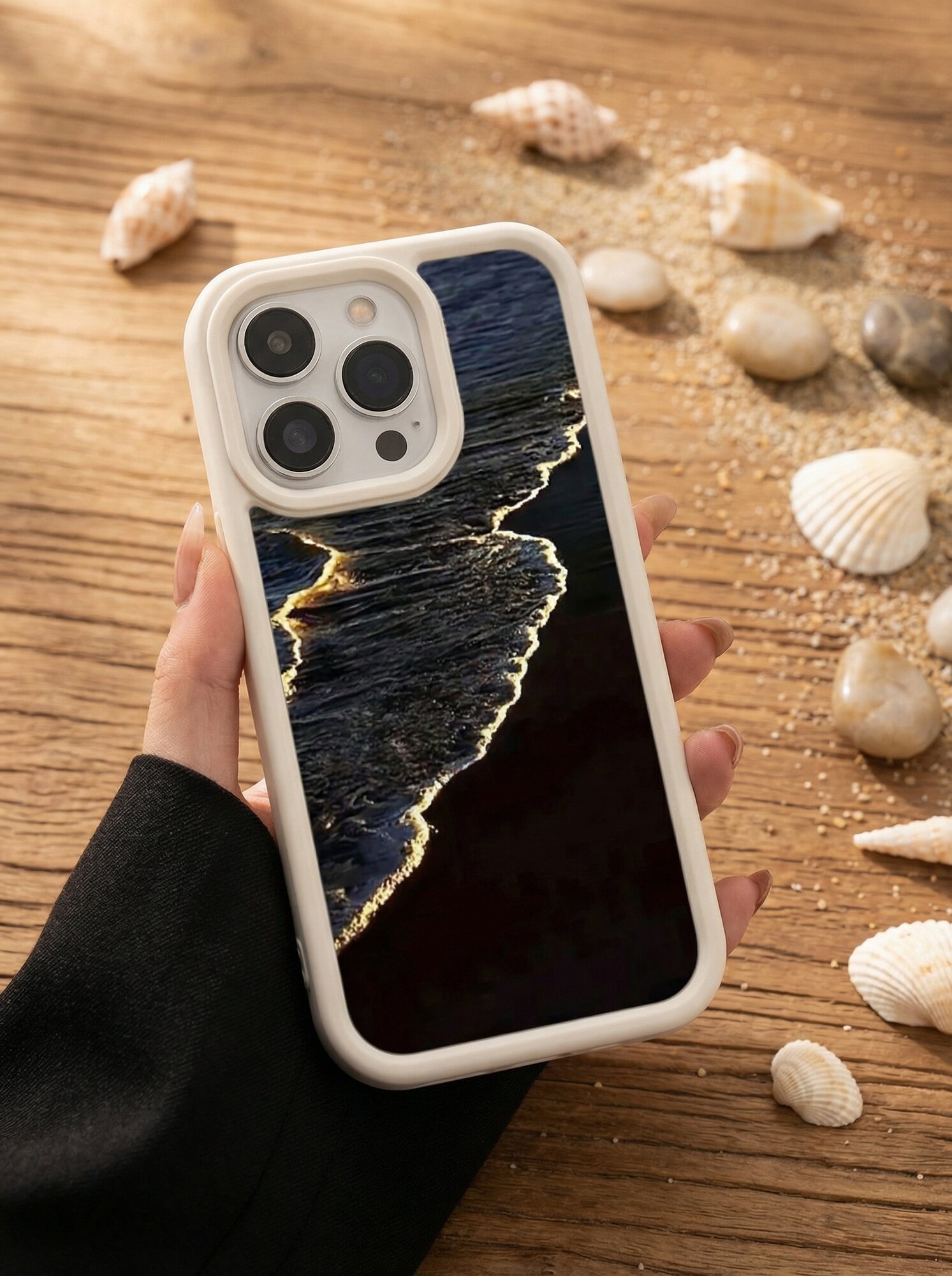 Чехол "Океан", для iPhone 14, 15 Pro, Pro Max, рисунок океана — фото 1