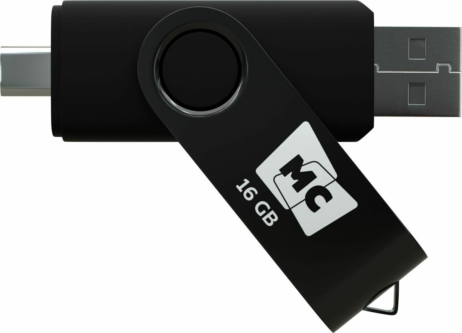 Флешка USB флеш карта USB 16GB 2.0 Type-C МФ16а Black