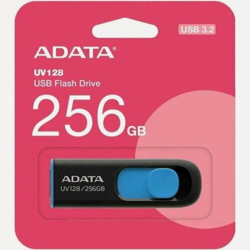 Изображение товара USB флешка Adata 256Gb UV128 blue USB 3.2 Gen 1