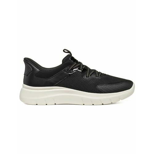 фото Кроссовки geox d plummery plus, полнота f (eu)/ на среднюю стопу, размер 39 eu, черный
