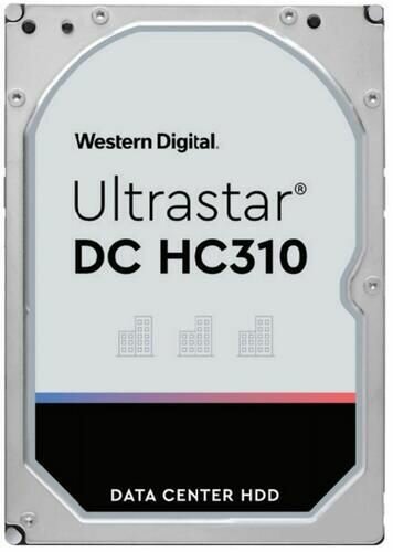 3.5" 4 ТБ Жесткий диск WD Ultrastar DC HC310 (0B36040) - SATA III, 6 Гбит/с, 7200 об/мин, кэш память - 256 МБ, RAID Edition