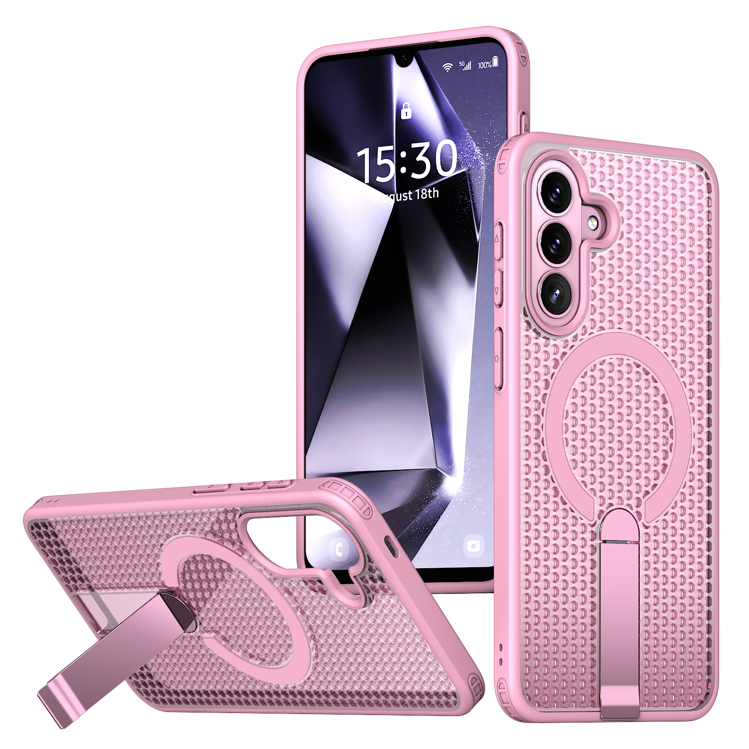 Чехол Для Samsung Galaxy A37 / Самсунг Галакси A36, soft touch, чехол-кардиомонитор, защита камеры, ударопрочный, встроенная подставка, усиленные углы, Samsung, Samsung Galaxy A37, Samsung Galaxy A36,