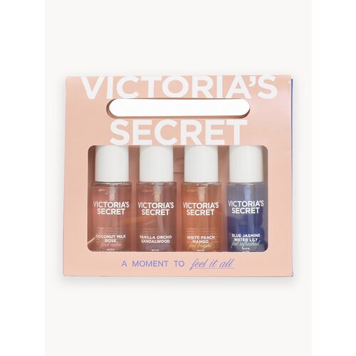 фото Victoria's secret, подарочный набор, 4 спрей-миста для тела hair & body mini mist gift set