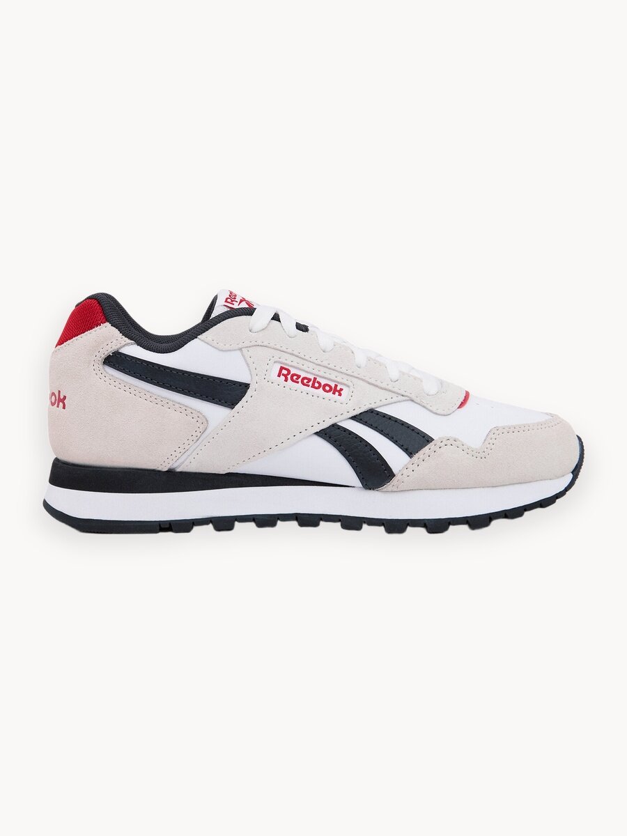 Кроссовки Reebok Glide, размер 9 US, молочный/черный/красный