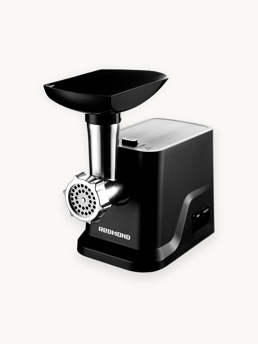 Мясорубка электрическая Redmond RMG-1239, с насадками для колбас и кеббе, черный