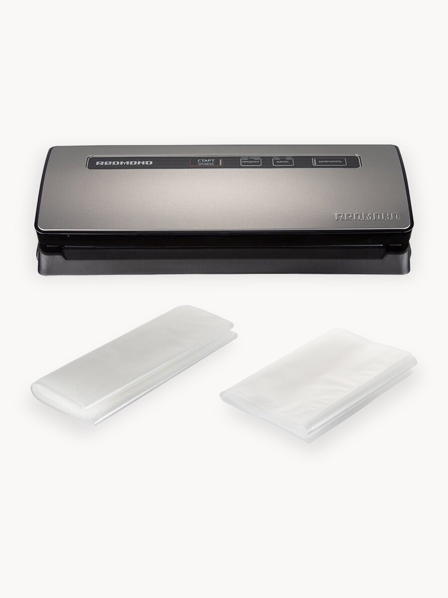 Вакуумный упаковщик для продуктов редмонд RVS-M020 (серый металлик)