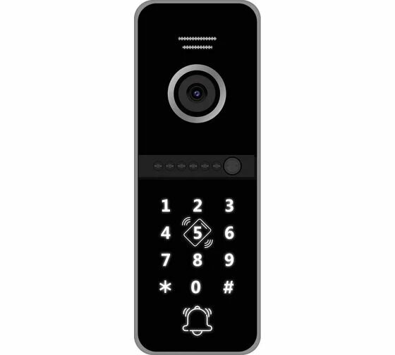 Вызывная панель для видеодомофона со считывателем и клавиатурой Novicam FANTASY MRK FHD BLACK 4892