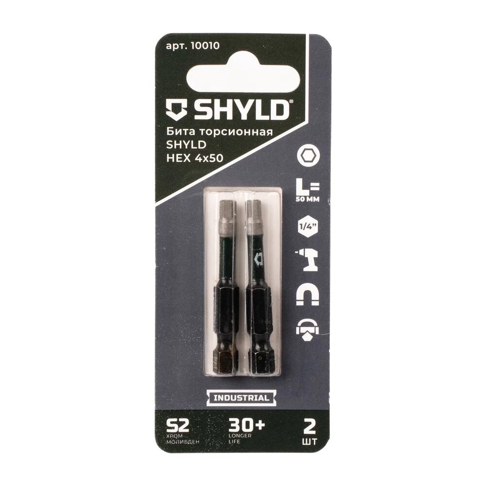 SHYLD Бита торсионная HEX 4x50 (2шт.) 6691346