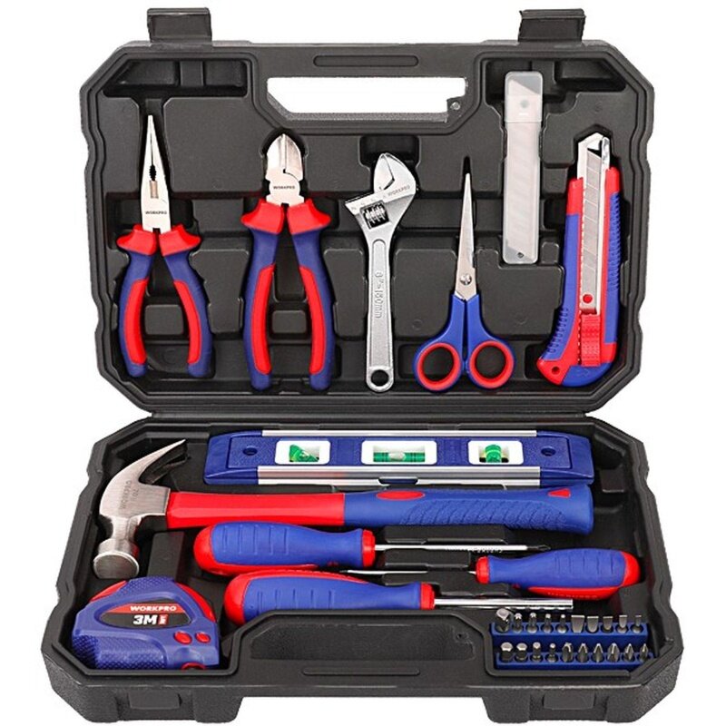 Набор инструментов Workpro универсальный, для домашнего мастера, 32 предмета (WP209023)