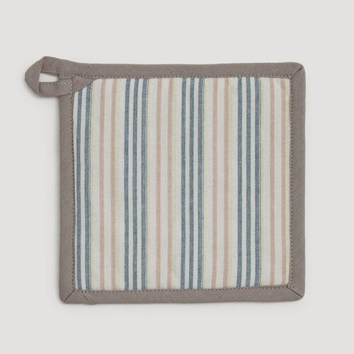 Изображение товара Прихватка, 20х20 см, хлопок, молочная, Полосы, Stripes kitchen, Kuchenland
