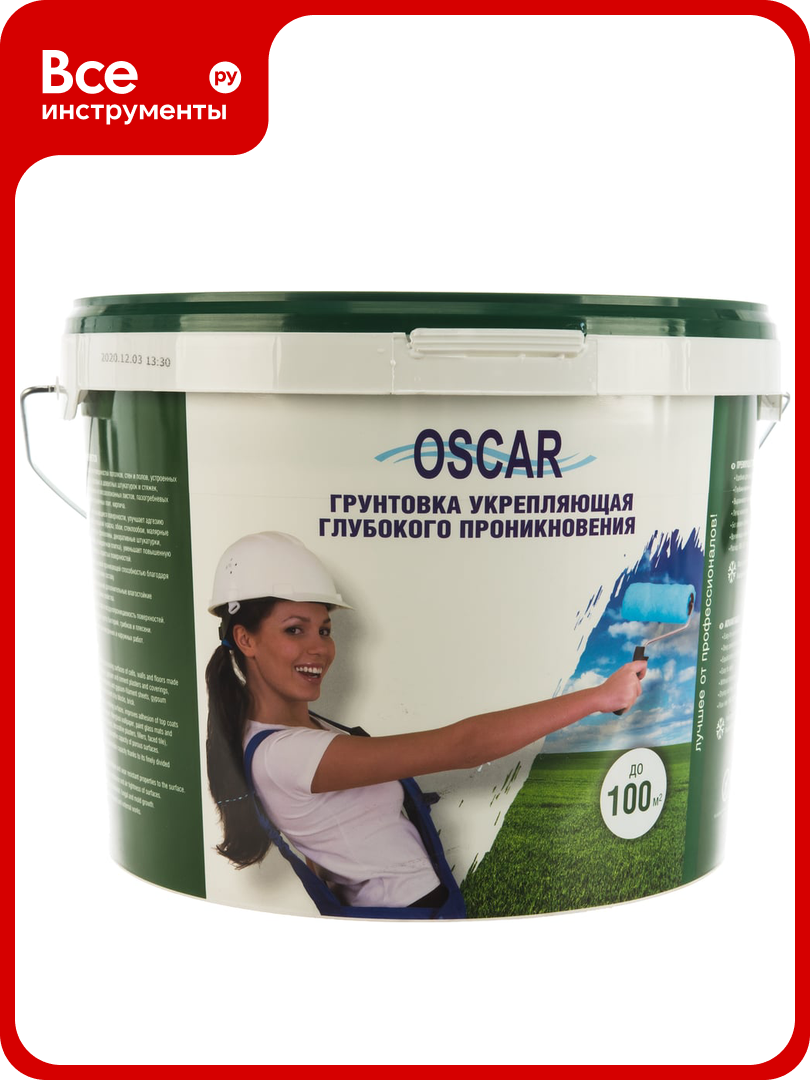Укрепляющая грунтовка глубокого проникновения Oscar ведро 10 кг GV os-10kg