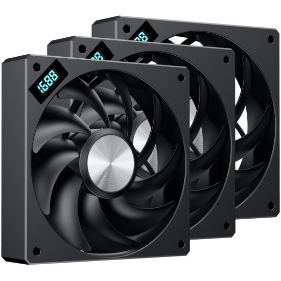 Вентиляторы для корпуса 4FAN F23 Black 3шт (F2312B3)