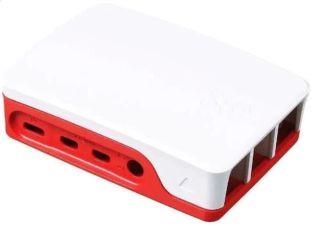 Корпус для одноплатного компьютера ACD White+Red ABS Case for Raspberry Pi 4B (RA597)