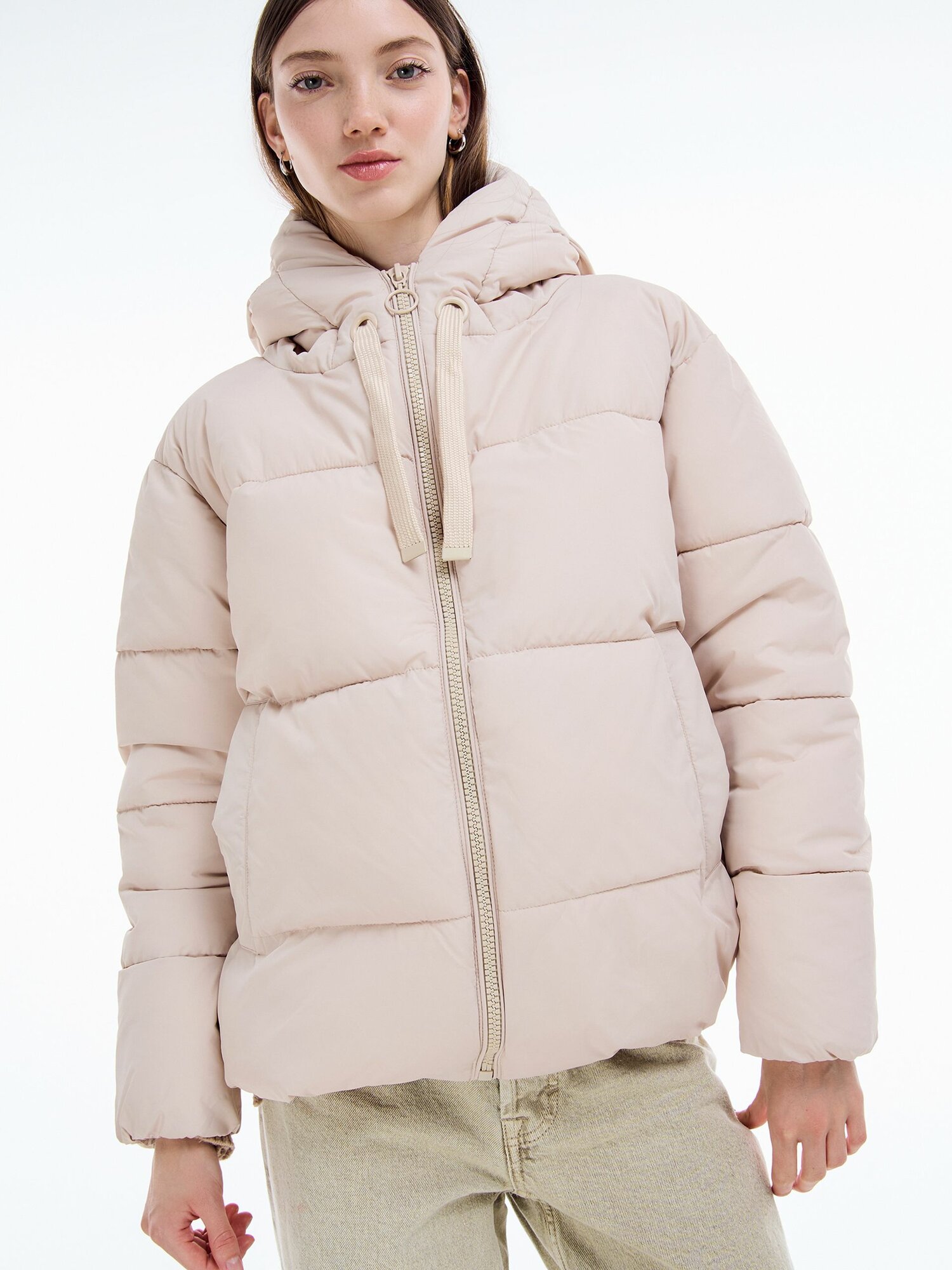 Куртка кожаная ТВОЕ Осень-зима 2025 размер L светло-бежевый