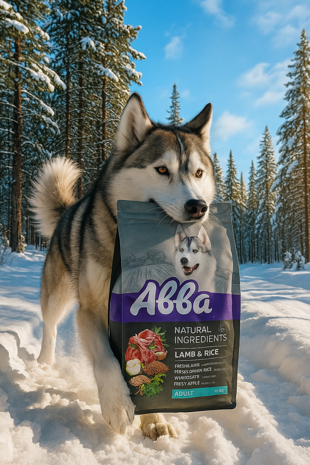 Сухой корм Авва Natural Ingredients для взрослых собак с ягненком и рисом, 12 кг