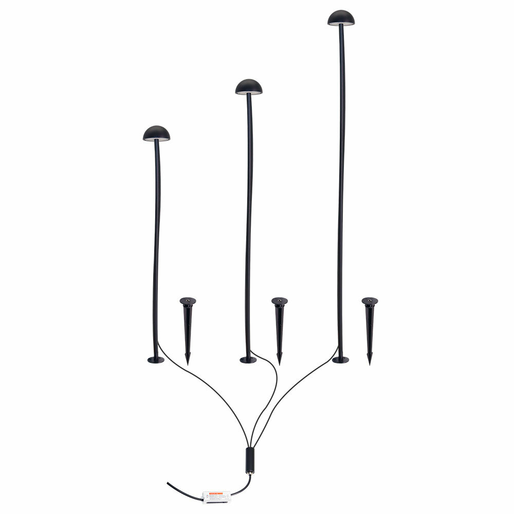 Грунтовый светильник Arte Lamp MOTUS A1081PA-3BK LED / черный