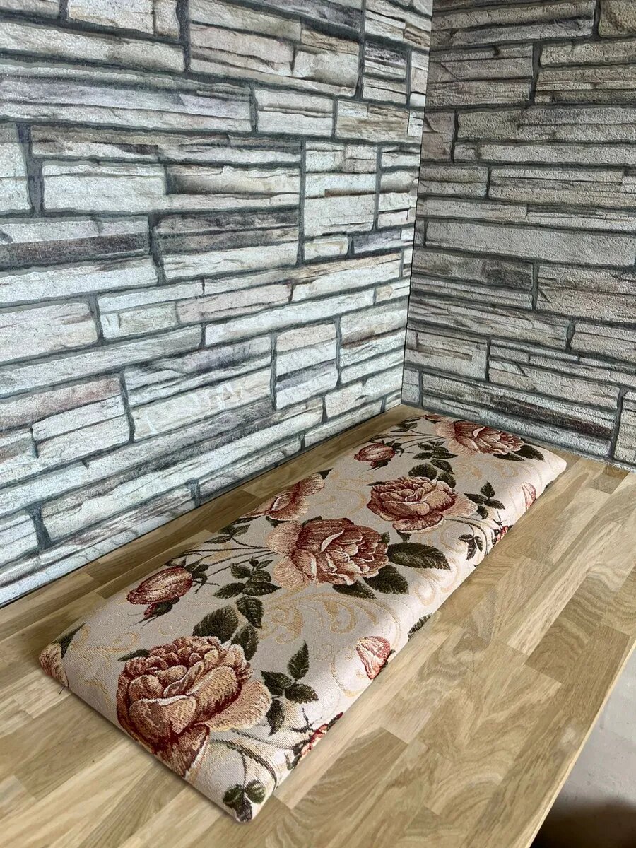 Сидушка на банкетку, обувницу, Студия кованой мебели Нива, размер 80х28 см, цвет дымчатая роза