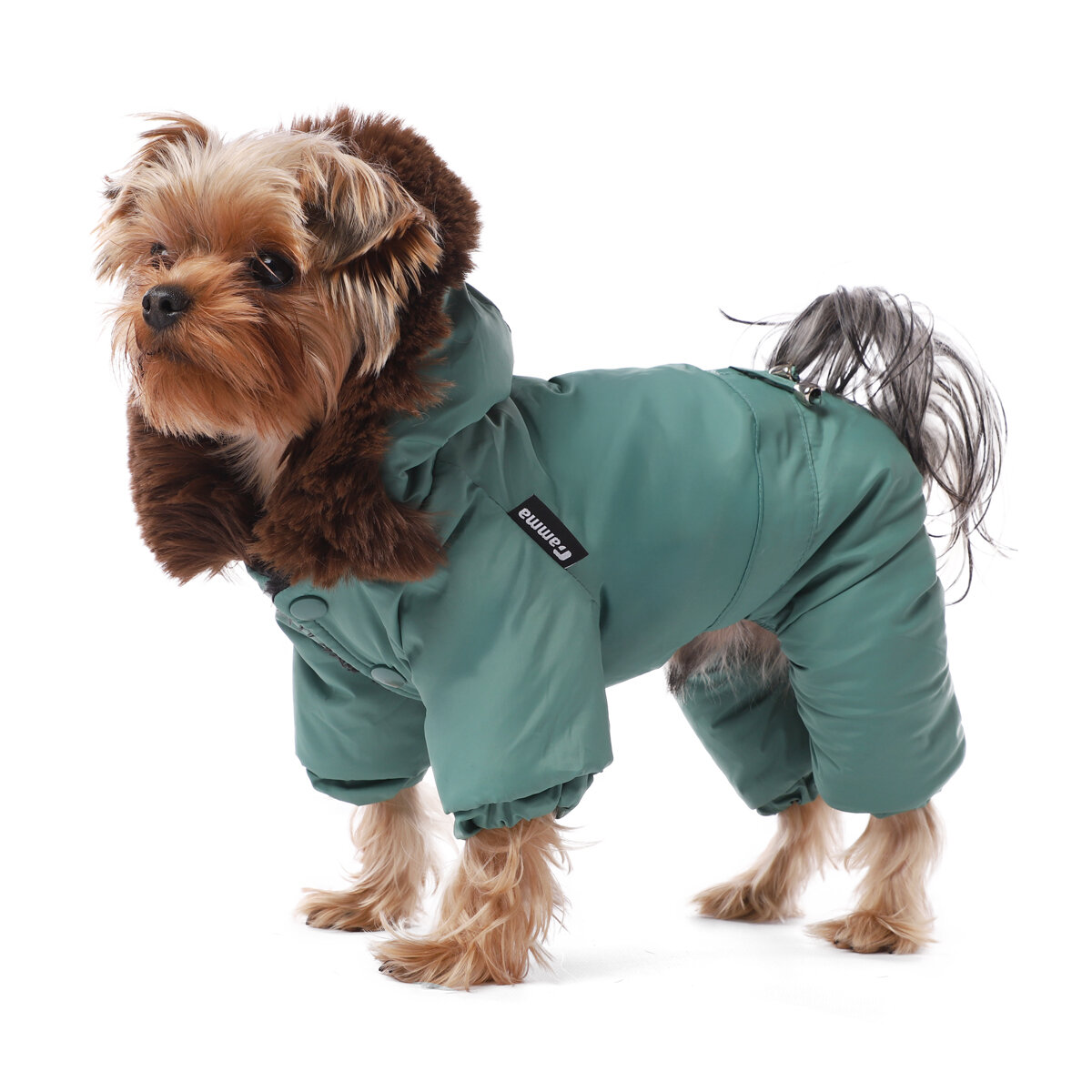 Комбинезон для собак зимний с меховым капюшоном "Ассоль" L, 32см Gamma