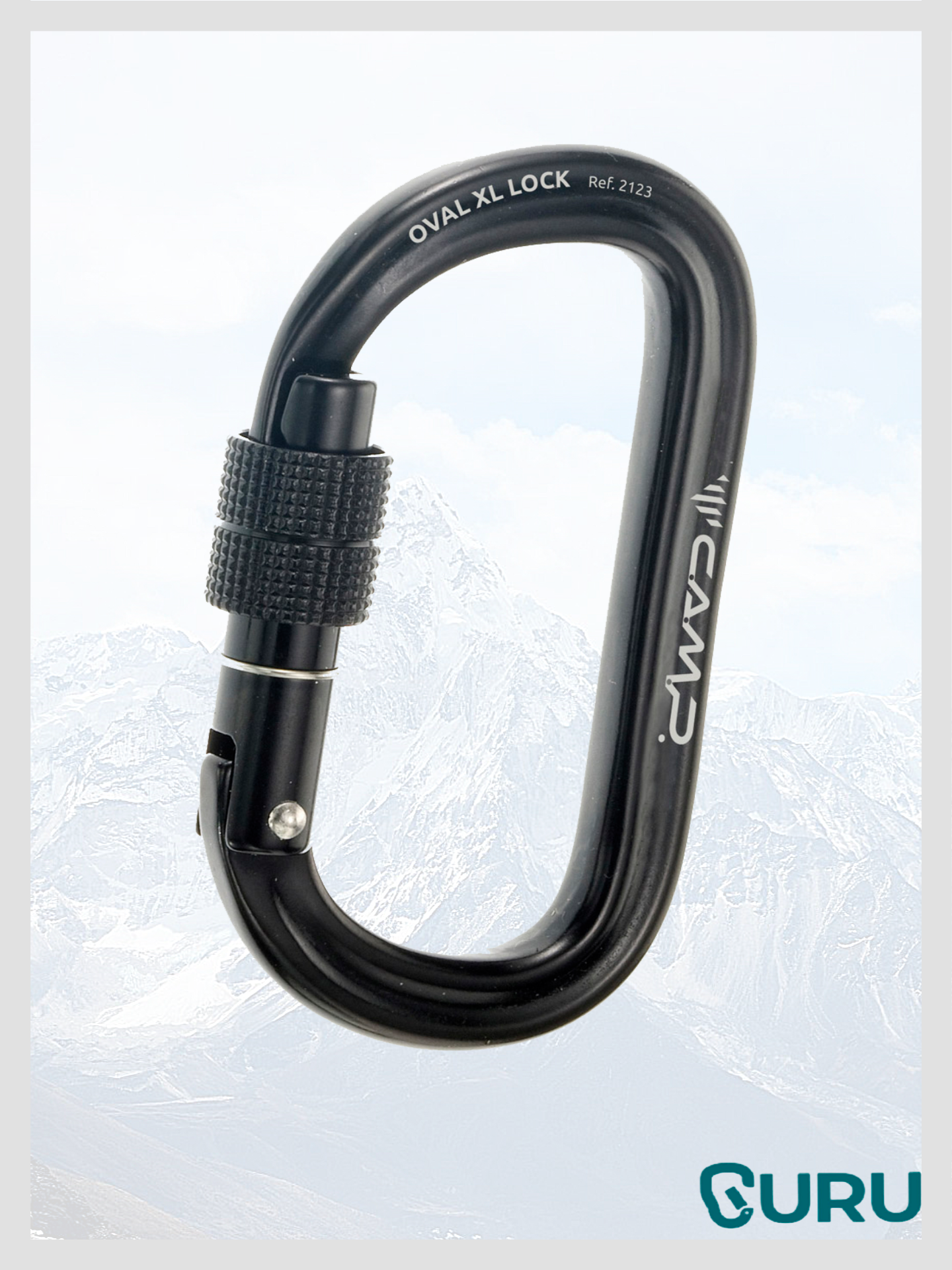 Карабин Camp OVAL XL LOCK длина 110 мм вес 71 г цвет черный