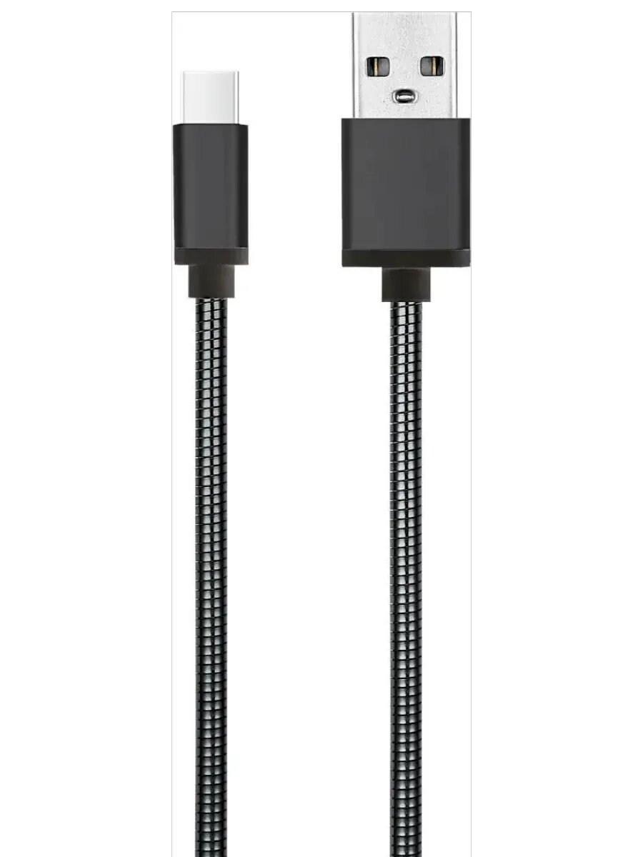 Кабель для зарядки X160 Spring USB A-Type C, графит 1 м — фото 1