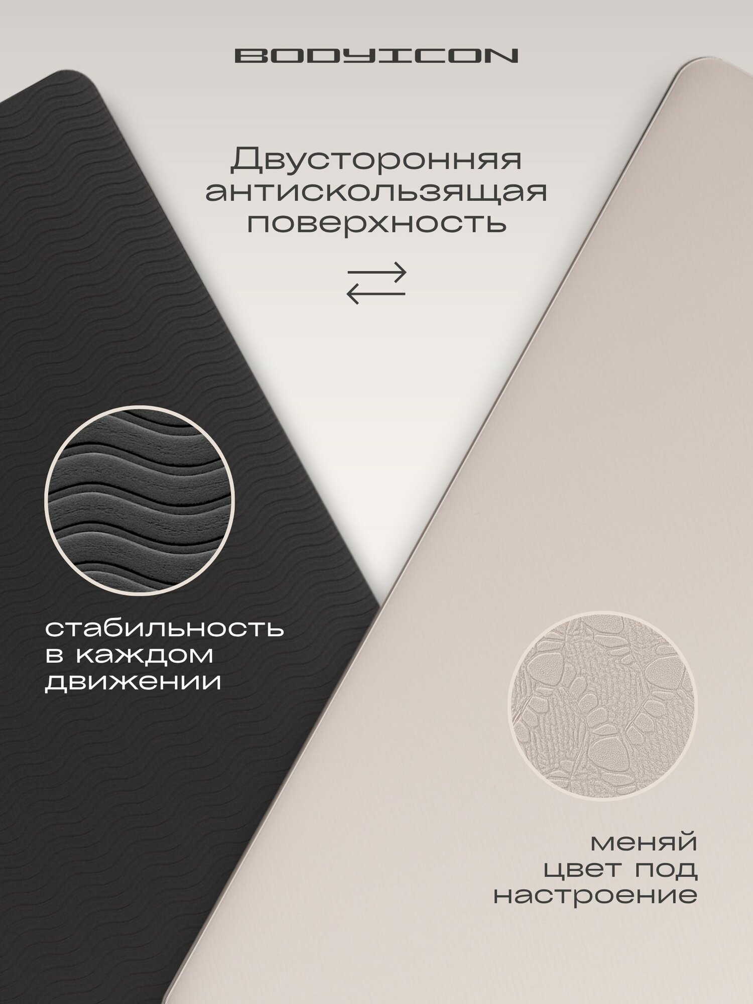 Коврик для йоги нескользящий — фото 1