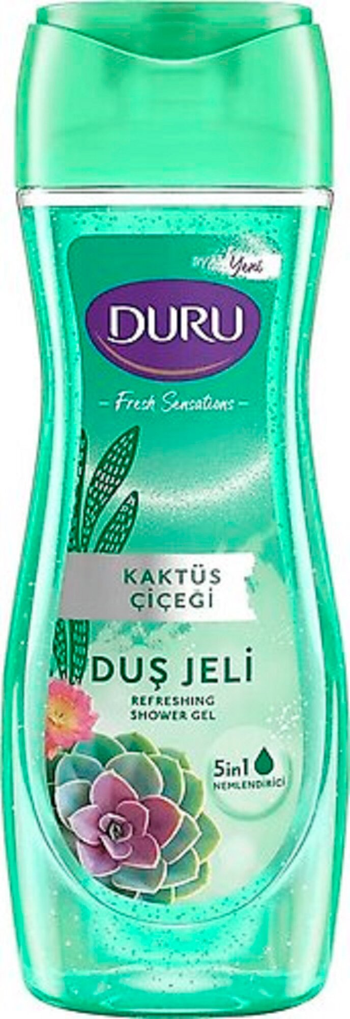 Гель для душа DURU "Fresh Sensation Cactus", для ежедневного использования, 450 мл — фото 1