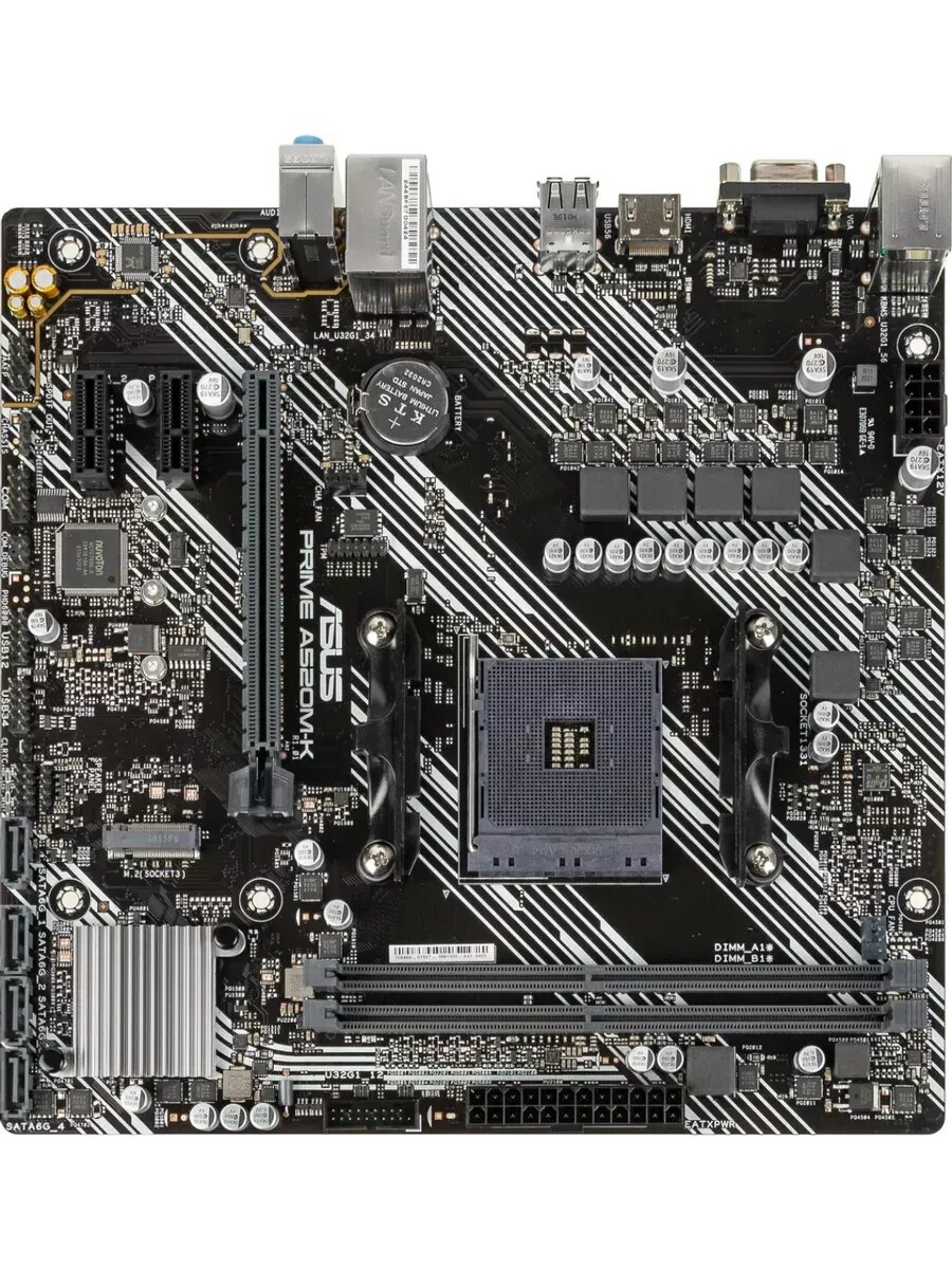 Материнская плата PRIME A520M-K AM4 AMD A520 2xDDR4 mATX