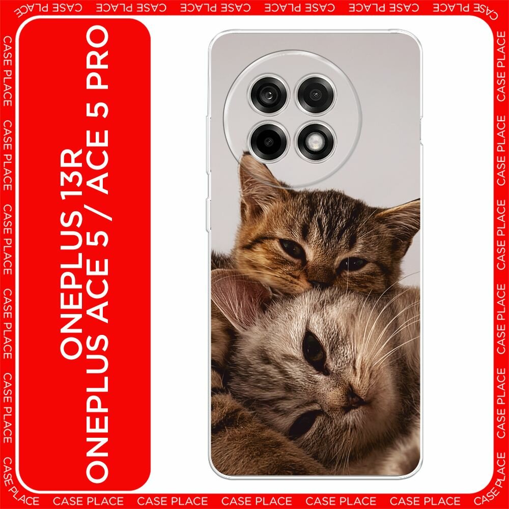 Чехол на Oneplus 13R/Ace 5/5 Pro / Ван Плас 13R/Асе 5/5 Про с принтом "Нежные котята - 14 февраля"