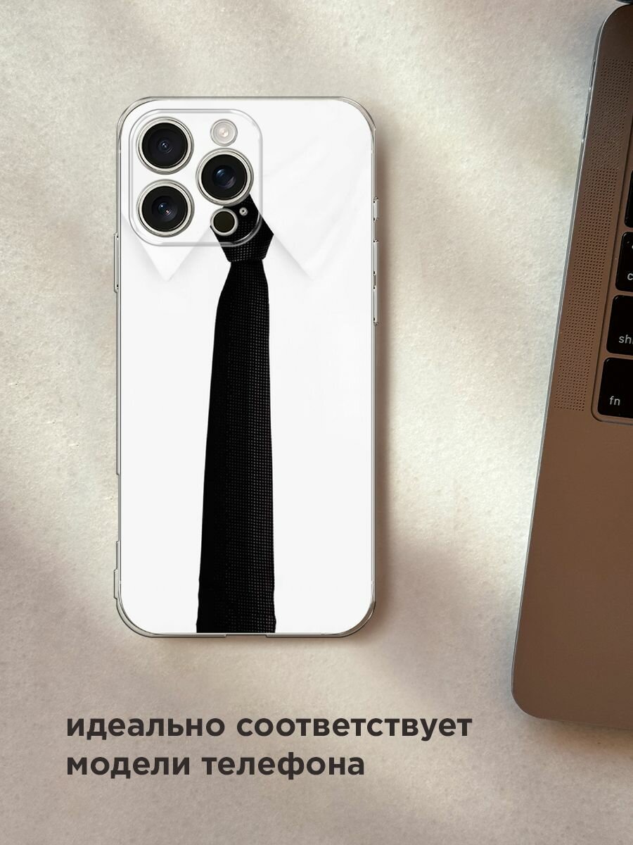 Чехол на Apple iPhone 16 Pro Max / Айфон 16 Про Макс с принтом "Галстук" — фото 1