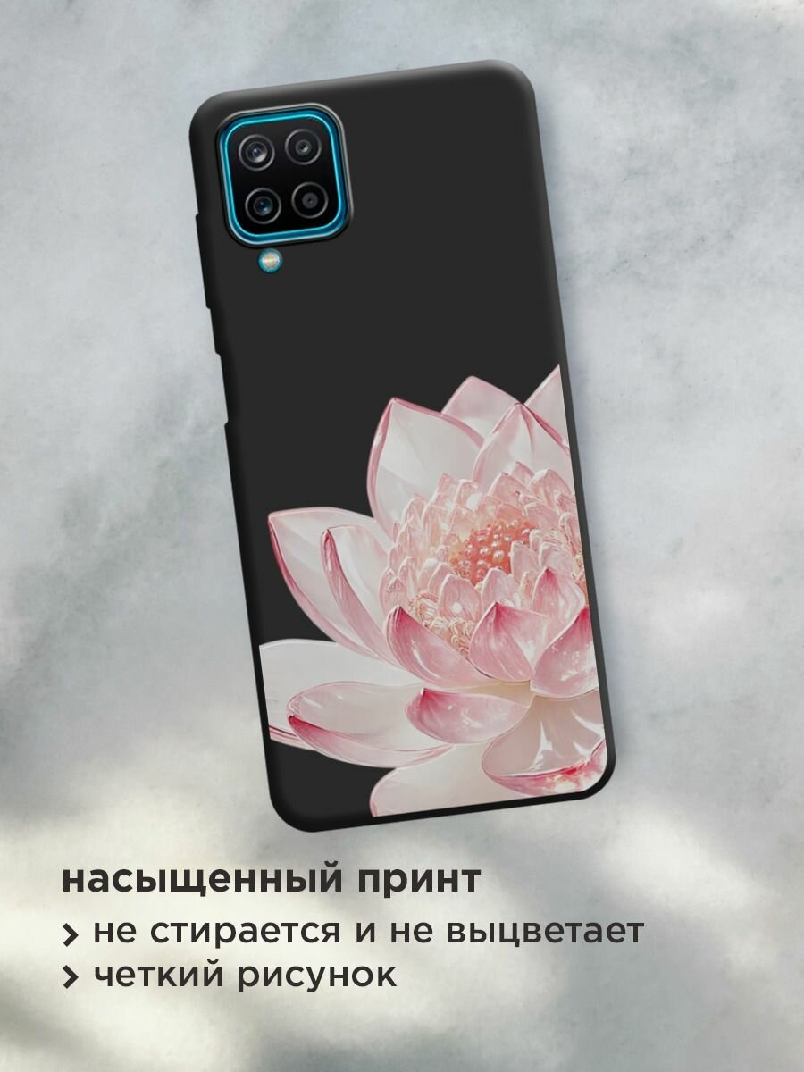 Чехол на Samsung Galaxy A12/M12 / Самсунг А12/М12 с принтом "Стеклянный лотос 2" — фото 1