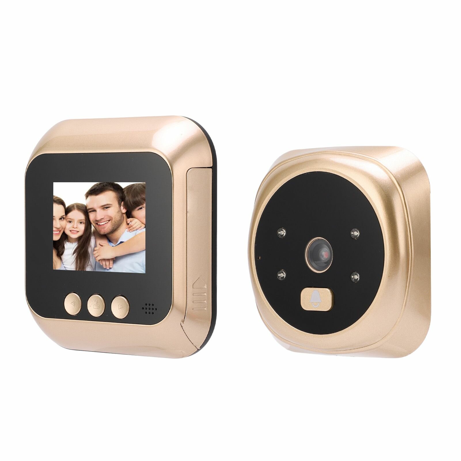 Умный дверной глазок с ИПС HD экраном и углом обзора 160  1.3MP камера для дверей толщиной 35-110мм