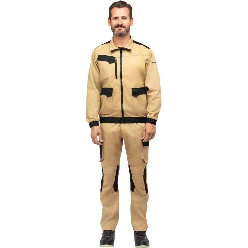 Куртка рабочая Delta Plus летняя мужская MACH2 бежево-черная размер XXL