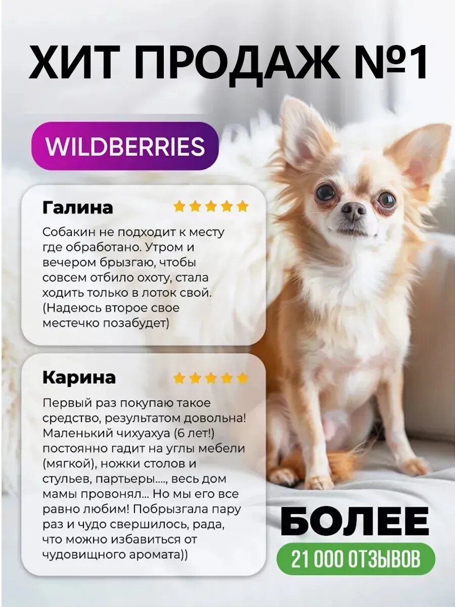 Спрей антигадин отпугиватель для кошек и собак от меток