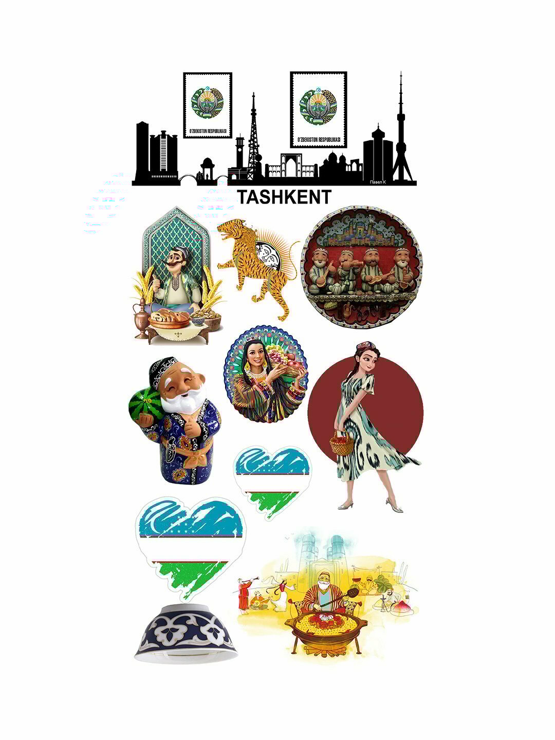 Наклейки на различные темы