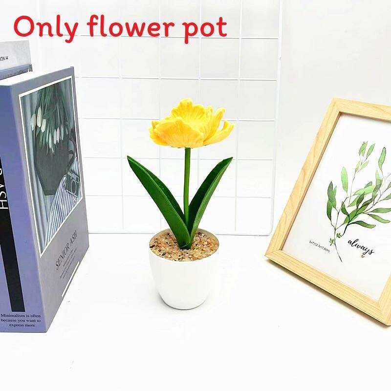 Синтезатор multicolor corn poppy искусственный цветок в горшке для свадьбы и улицы желтый