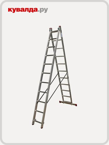 Изображение товара Лестница-стремянка двухсекционная KRAUSE CORDA 2х11