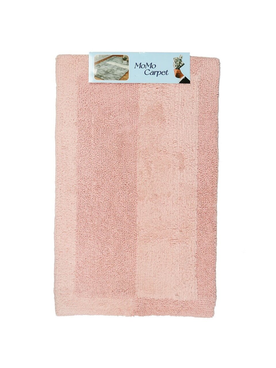 Коврик для ванной комнаты 80х50 розовый влаговпитывающий