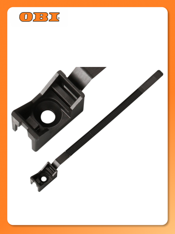 Стяжка для труб и кабеля Европартнер PRNT 38 см черный 10 шт