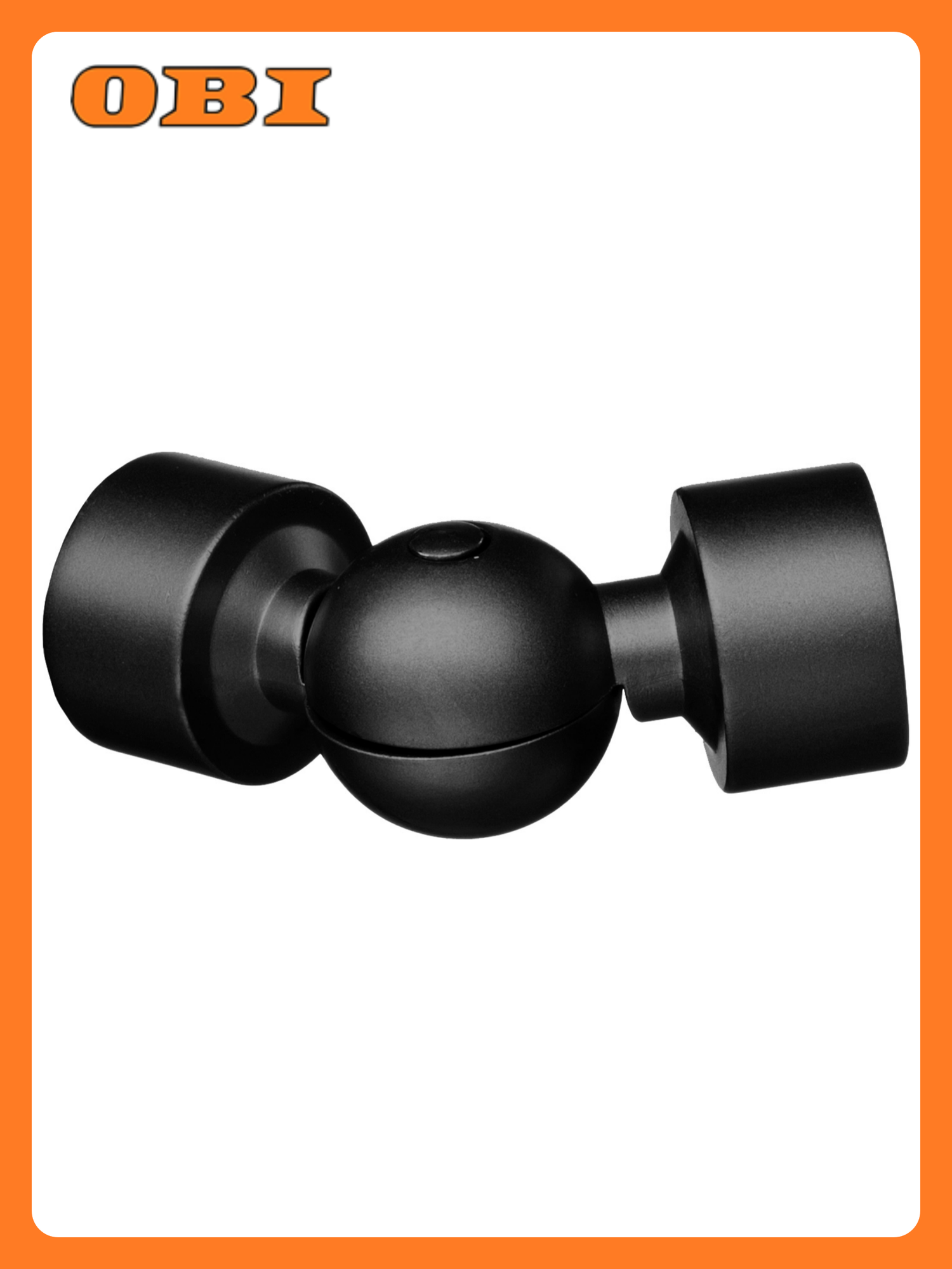 Эркер для трубы Home Access  металл  черный  для круглых карнизов