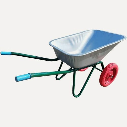 Изображение товара Тачка строительная Lwi , двухколесная 110 л, 200 кг с полиуретановыми колесами (110х2ПУ)