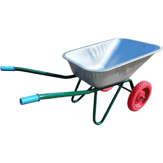 Тачка строительная Lwi  двухколесная 110 л 200 кг с полиуретановыми колесами (110х2ПУ)