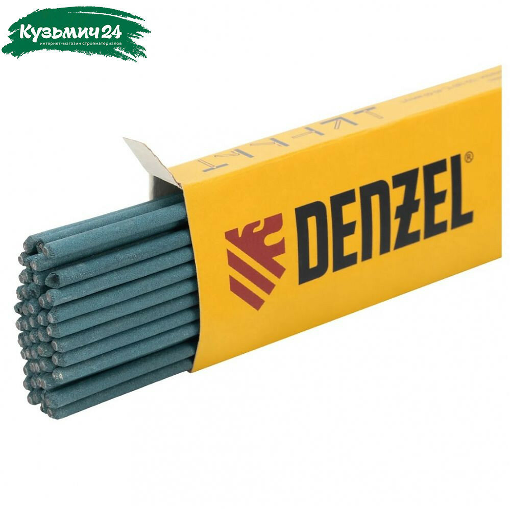 Электроды Denzel DER-3 2.5 мм 1 кг 97501 Для ручной дуговой сварки деталей