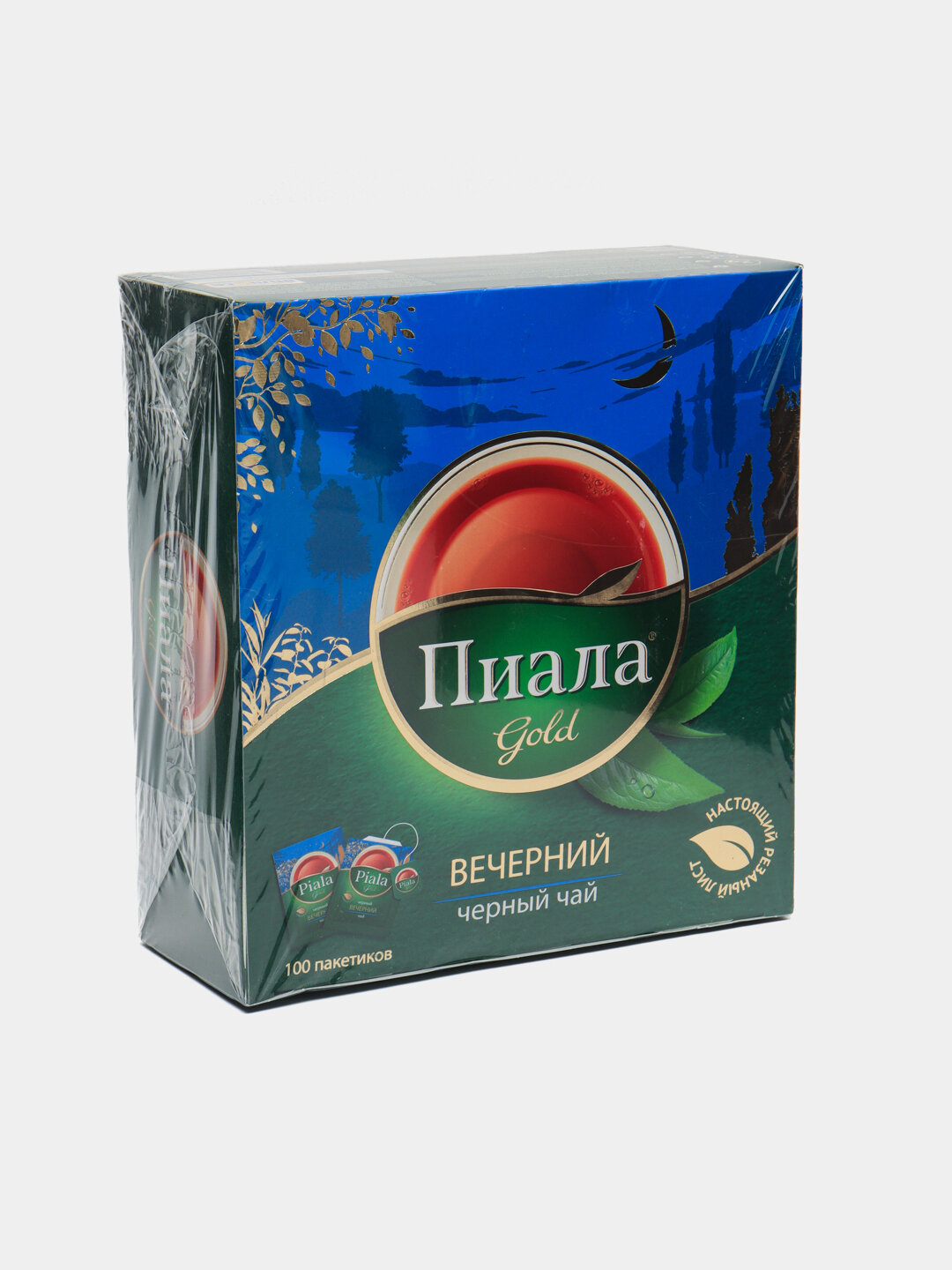 Чай Piala "Вечерний", гранулированный, черный, с бергамотом, 100 шт