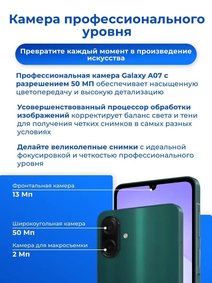 Samsung Galaxy A07 (A075) 4/128GB — мощный смартфон с большим экраном — фото 1